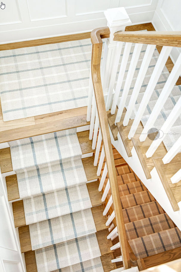 Finishing stairs with a runner.