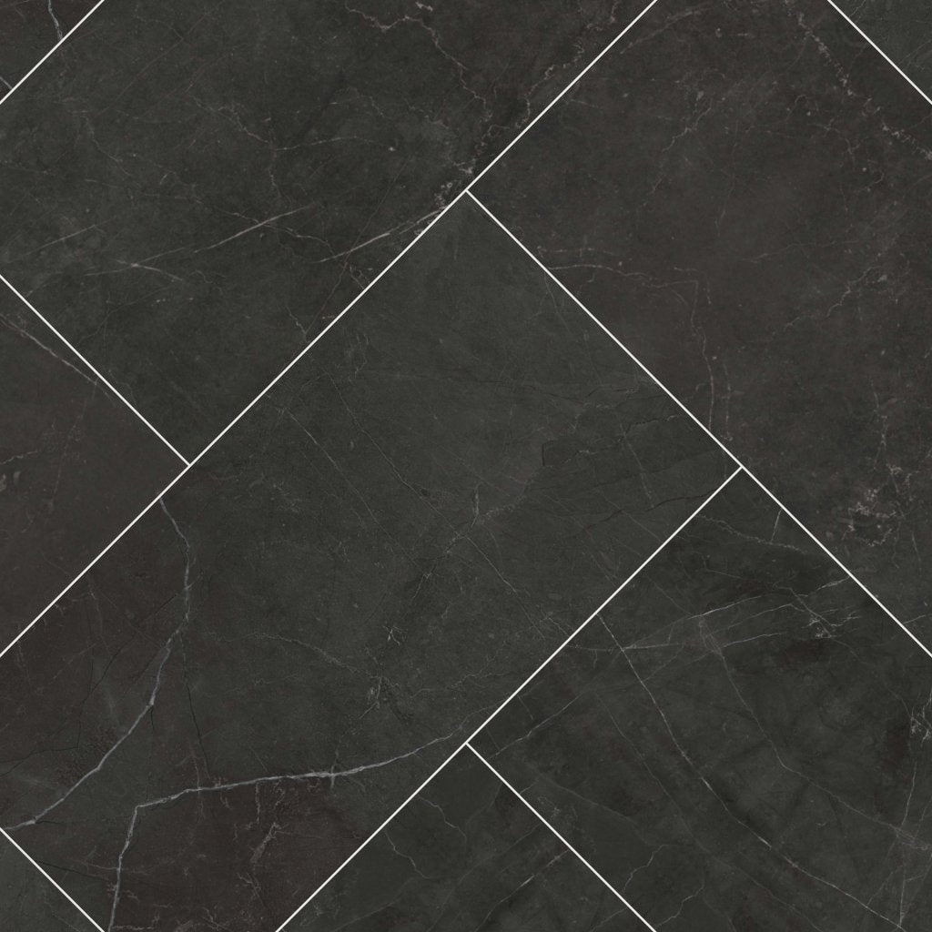 Worldwide Flooring Design Center LUXURY - TIVIOLO NERO POL LUXURY - TIVIOLO NERO POL Qualis Ceramica Floors