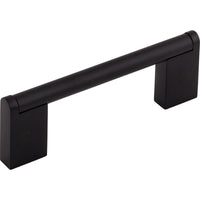 Worldwide Flooring Design Center Princetonian Bar Pull 3 3/4 Inch (c-c) Flat Black Princetonian Bar Pull 3 3/4 Inch (c-c) Flat Black Top Knobs Decorative Hardware