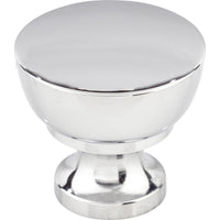 Worldwide Flooring Design Center Bergen Knob 1 1/4 Inch Polished Chrome Bergen Knob 1 1/4 Inch Polished Chrome Top Knobs Decorative Hardware