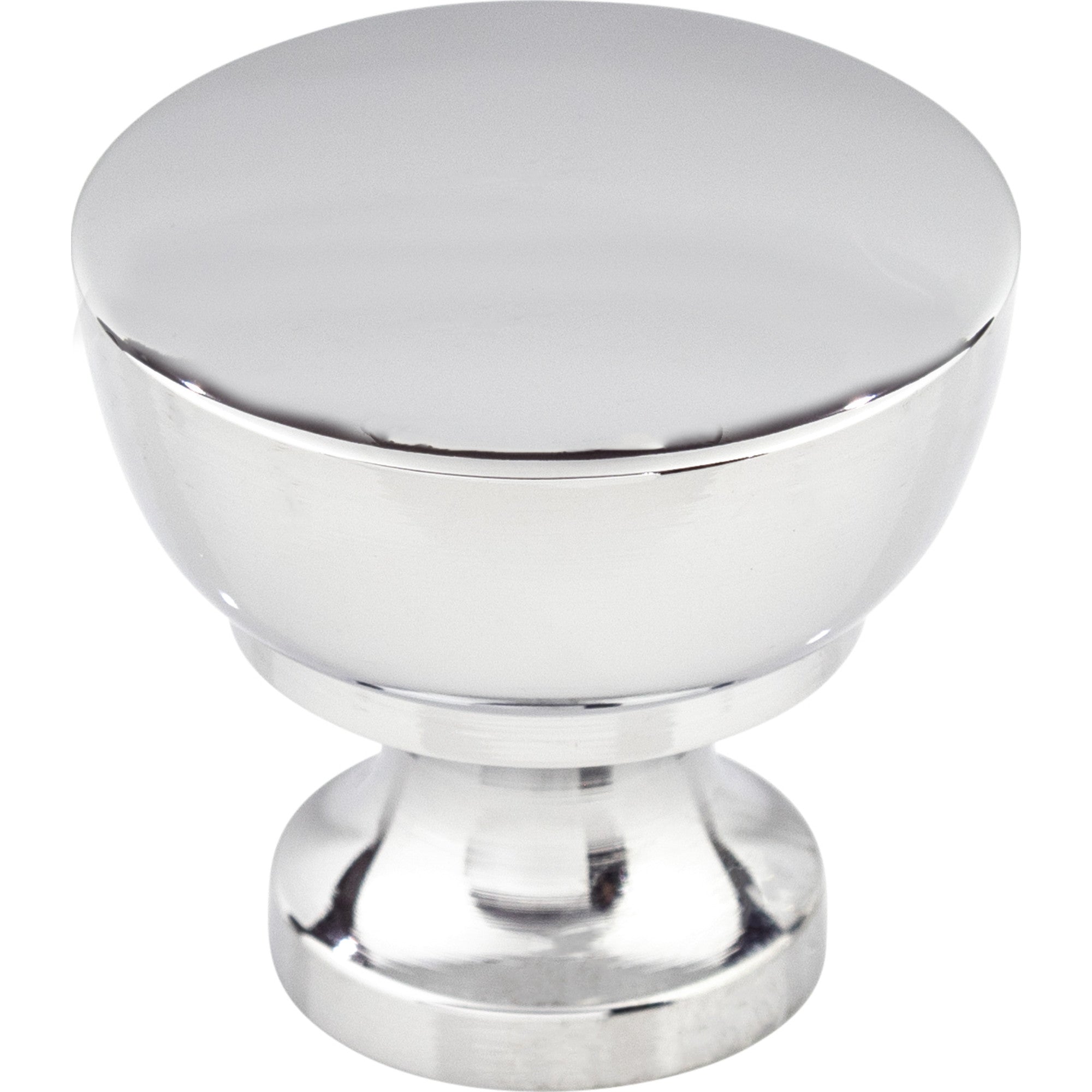 Worldwide Flooring Design Center Bergen Knob 1 1/4 Inch Polished Chrome Bergen Knob 1 1/4 Inch Polished Chrome Top Knobs Decorative Hardware