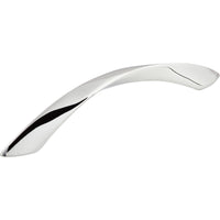 Worldwide Flooring Design Center Twist Pull 5 1/16 Inch (c-c) Polished Chrome Twist Pull 5 1/16 Inch (c-c) Polished Chrome Top Knobs Decorative Hardware
