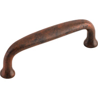 Worldwide Flooring Design Center Charlotte Pull 3 Inch (c-c) Patina Rouge Charlotte Pull 3 Inch (c-c) Patina Rouge Top Knobs Decorative Hardware