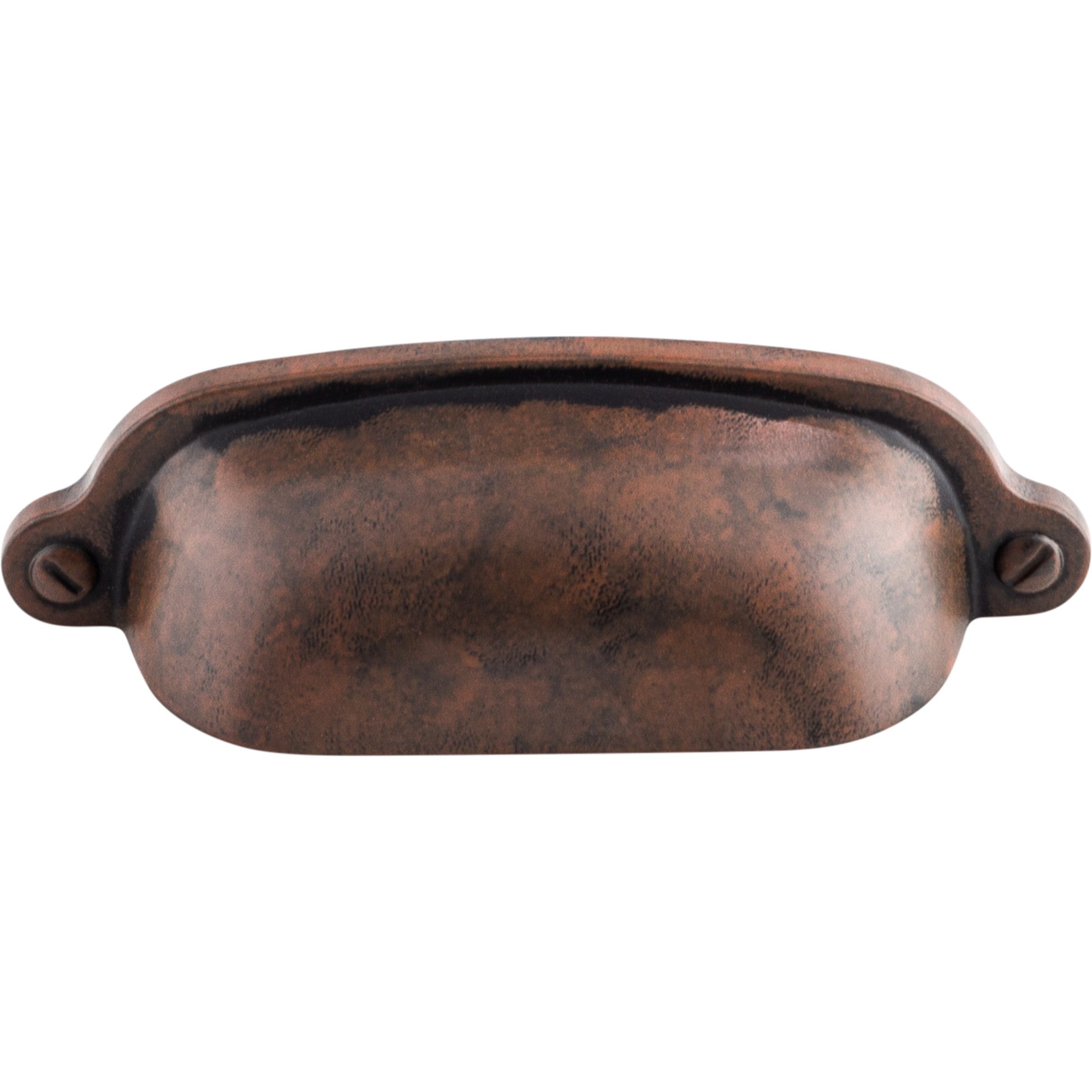 Worldwide Flooring Design Center Charlotte Cup Pull 2 9/16 Inch (c-c) Patina Rouge Charlotte Cup Pull 2 9/16 Inch (c-c) Patina Rouge Top Knobs Decorative Hardware
