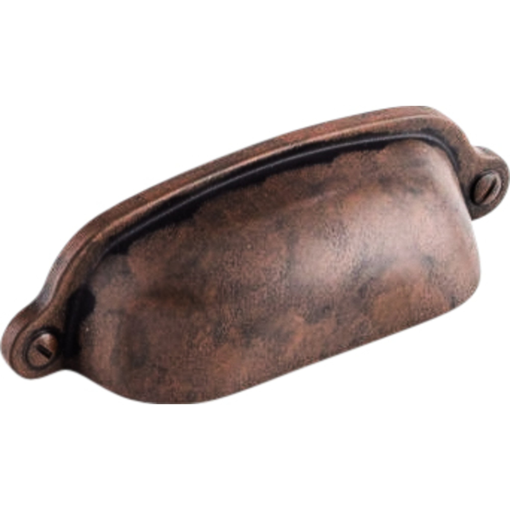Worldwide Flooring Design Center Charlotte Cup Pull 2 9/16 Inch (c-c) Patina Rouge Charlotte Cup Pull 2 9/16 Inch (c-c) Patina Rouge Top Knobs Decorative Hardware