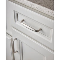 Worldwide Flooring Design Center Charlotte Pull 3 Inch (c-c) Brushed Satin Nickel Charlotte Pull 3 Inch (c-c) Brushed Satin Nickel Top Knobs Decorative Hardware
