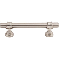 Worldwide Flooring Design Center Bit Pull 3 3/4 Inch (c-c) Brushed Satin Nickel Bit Pull 3 3/4 Inch (c-c) Brushed Satin Nickel Top Knobs Decorative Hardware