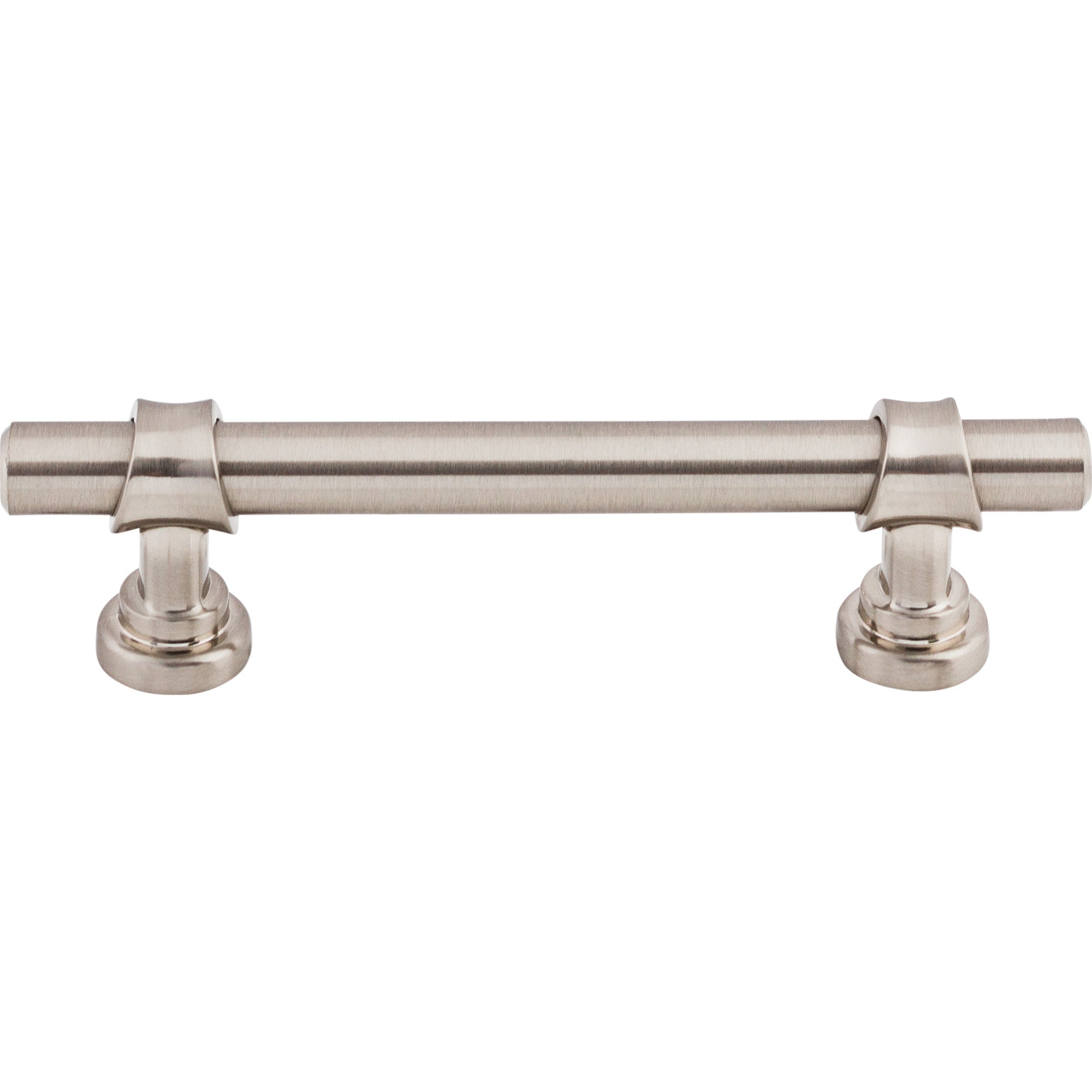 Worldwide Flooring Design Center Bit Pull 3 3/4 Inch (c-c) Brushed Satin Nickel Bit Pull 3 3/4 Inch (c-c) Brushed Satin Nickel Top Knobs Decorative Hardware