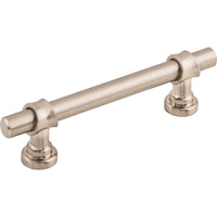 Worldwide Flooring Design Center Bit Pull 3 3/4 Inch (c-c) Brushed Satin Nickel Bit Pull 3 3/4 Inch (c-c) Brushed Satin Nickel Top Knobs Decorative Hardware