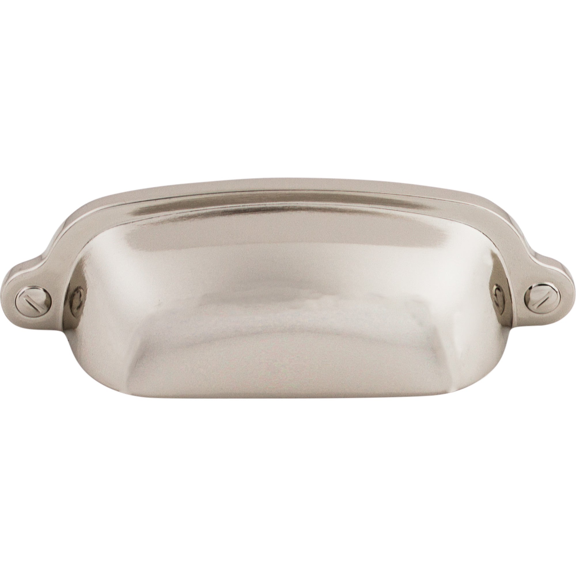 Worldwide Flooring Design Center Charlotte Cup Pull 2 9/16 Inch (c-c) Polished Nickel Charlotte Cup Pull 2 9/16 Inch (c-c) Polished Nickel Top Knobs Decorative Hardware