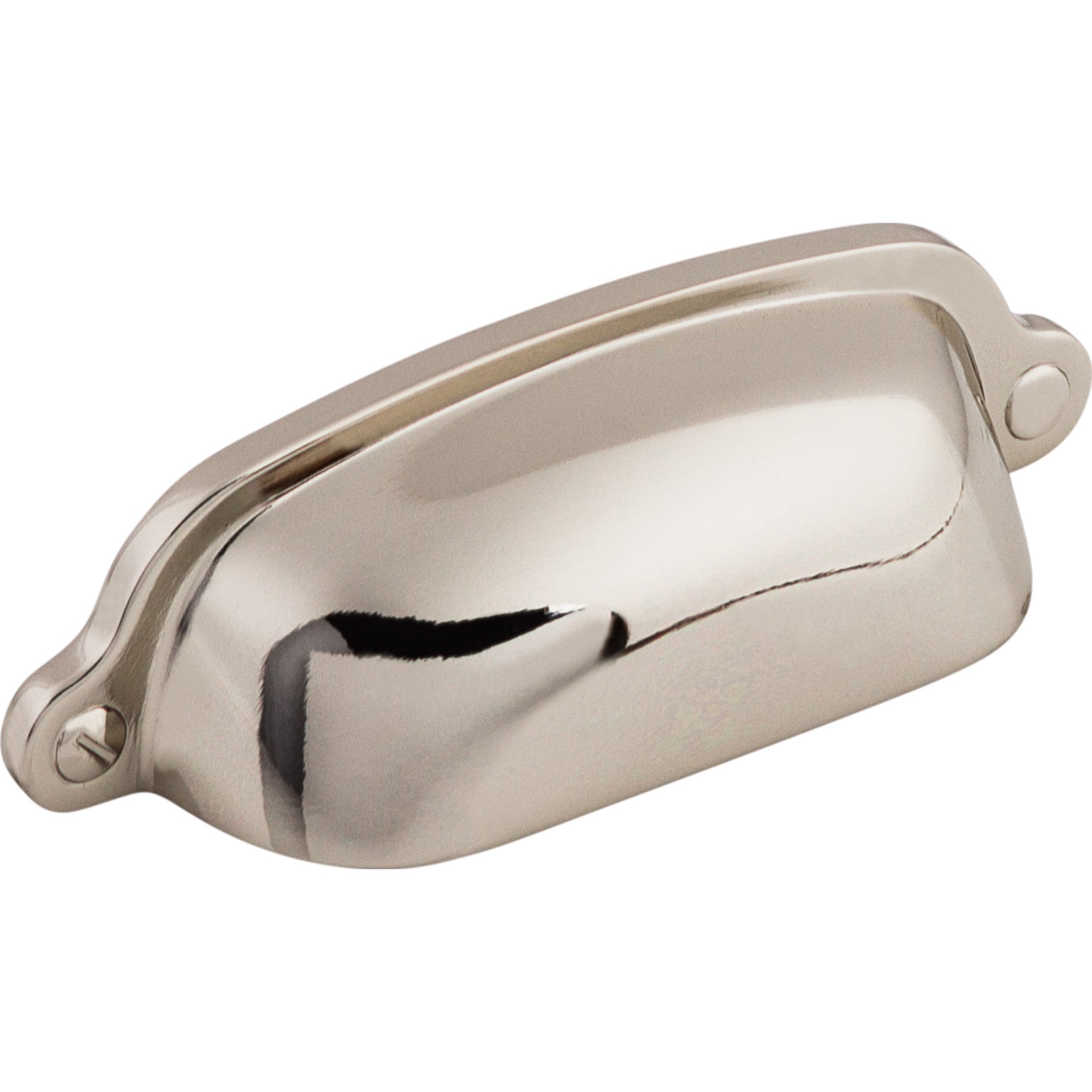 Worldwide Flooring Design Center Charlotte Cup Pull 2 9/16 Inch (c-c) Polished Nickel Charlotte Cup Pull 2 9/16 Inch (c-c) Polished Nickel Top Knobs Decorative Hardware