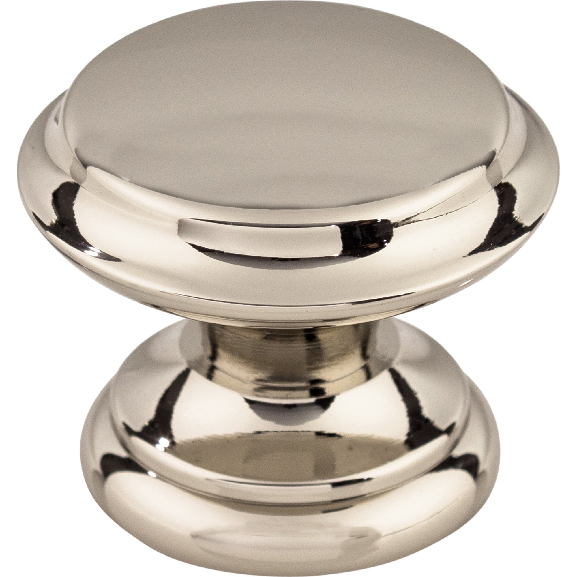 Worldwide Flooring Design Center Flat Top Knob 1 3/8 Inch Polished Nickel Flat Top Knob 1 3/8 Inch Polished Nickel Top Knobs Decorative Hardware