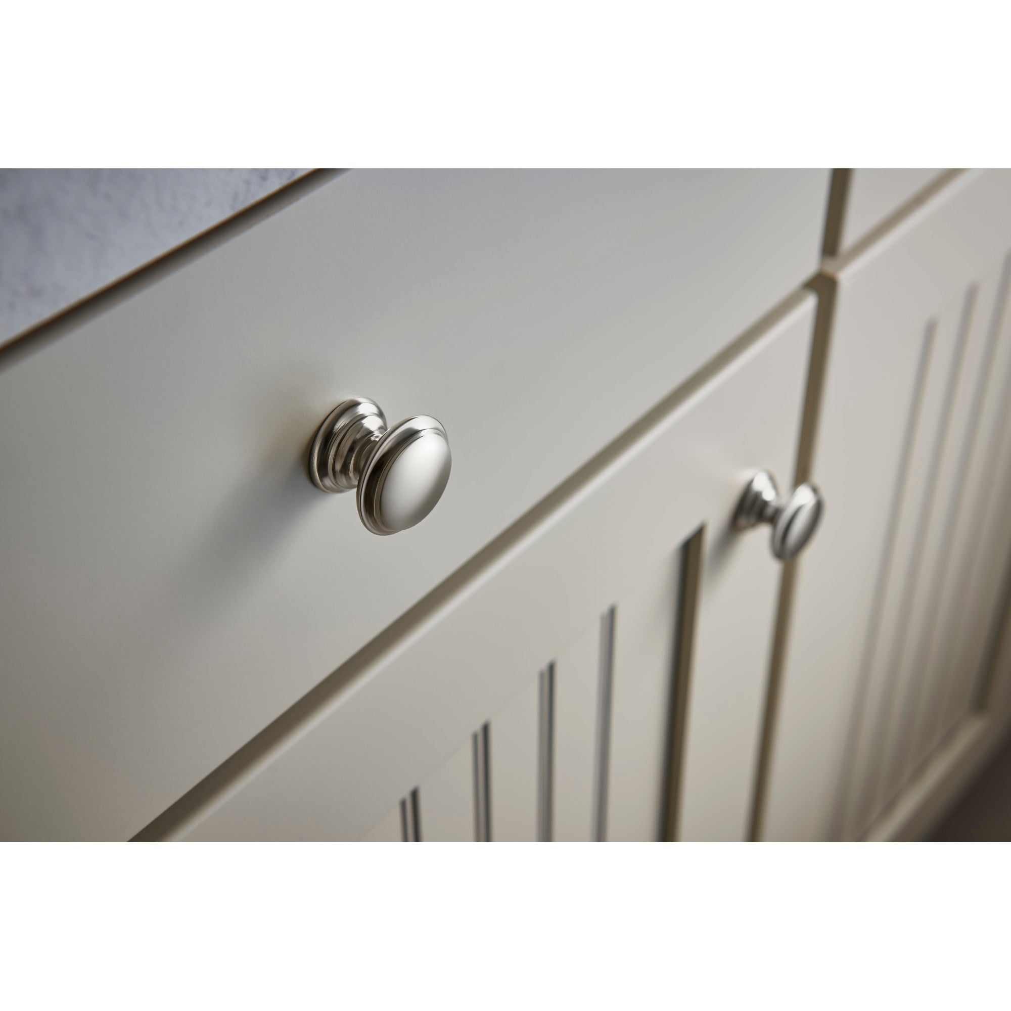 Worldwide Flooring Design Center Flat Top Knob 1 3/8 Inch Polished Nickel Flat Top Knob 1 3/8 Inch Polished Nickel Top Knobs Decorative Hardware