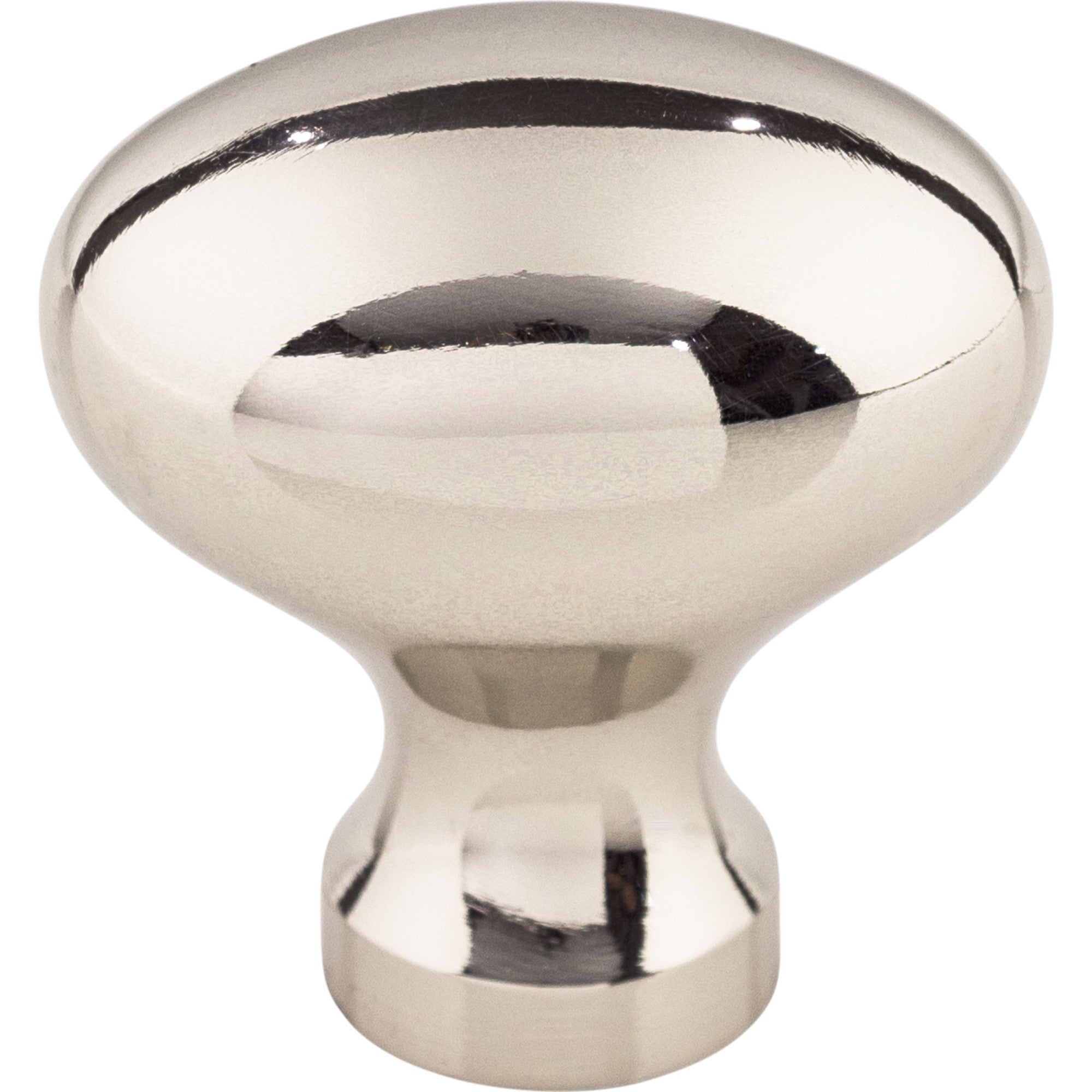 Worldwide Flooring Design Center Egg Knob 1 1/4 Inch Polished Nickel Egg Knob 1 1/4 Inch Polished Nickel Top Knobs Decorative Hardware