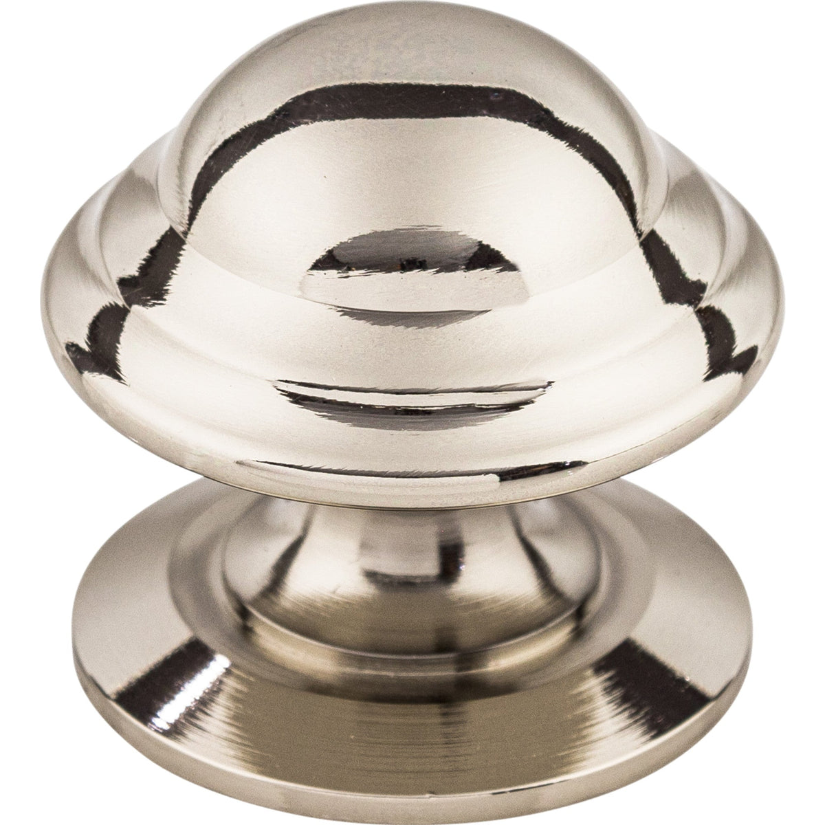 Worldwide Flooring Design Center Empress Knob 1 3/8 Inch Polished Nickel Empress Knob 1 3/8 Inch Polished Nickel Top Knobs Decorative Hardware