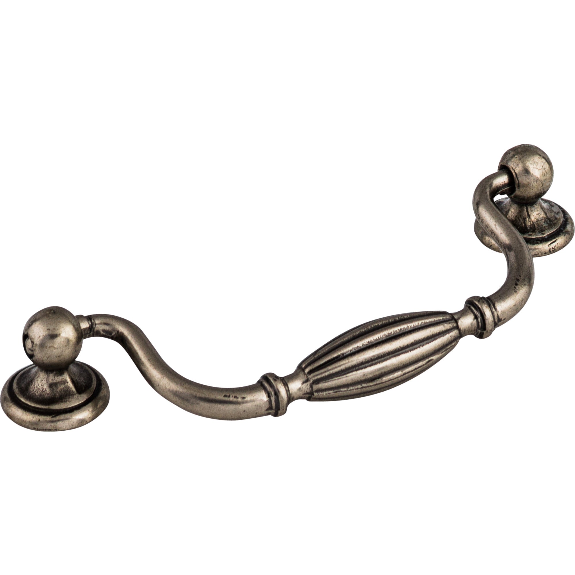 Worldwide Flooring Design Center Tuscany Drop Pull 5 1/16 Inch (c-c) Pewter Antique Tuscany Drop Pull 5 1/16 Inch (c-c) Pewter Antique Top Knobs Decorative Hardware