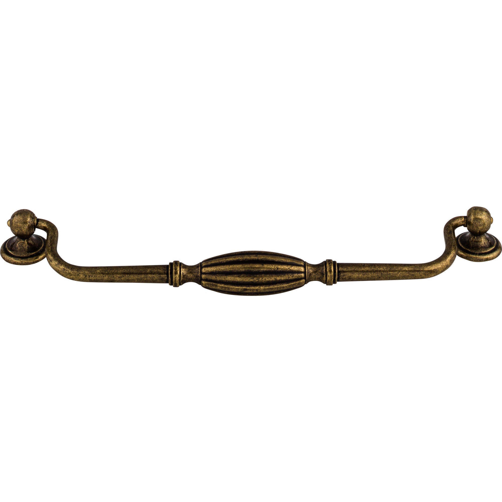 Worldwide Flooring Design Center Tuscany Drop Pull 8 13/16 Inch (c-c) German Bronze Tuscany Drop Pull 8 13/16 Inch (c-c) German Bronze Top Knobs Decorative Hardware