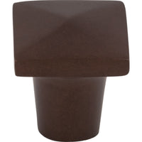 Worldwide Flooring Design Center Aspen Square Knob 3/4 Inch Mahogany Bronze Aspen Square Knob 3/4 Inch Mahogany Bronze Top Knobs Decorative Hardware