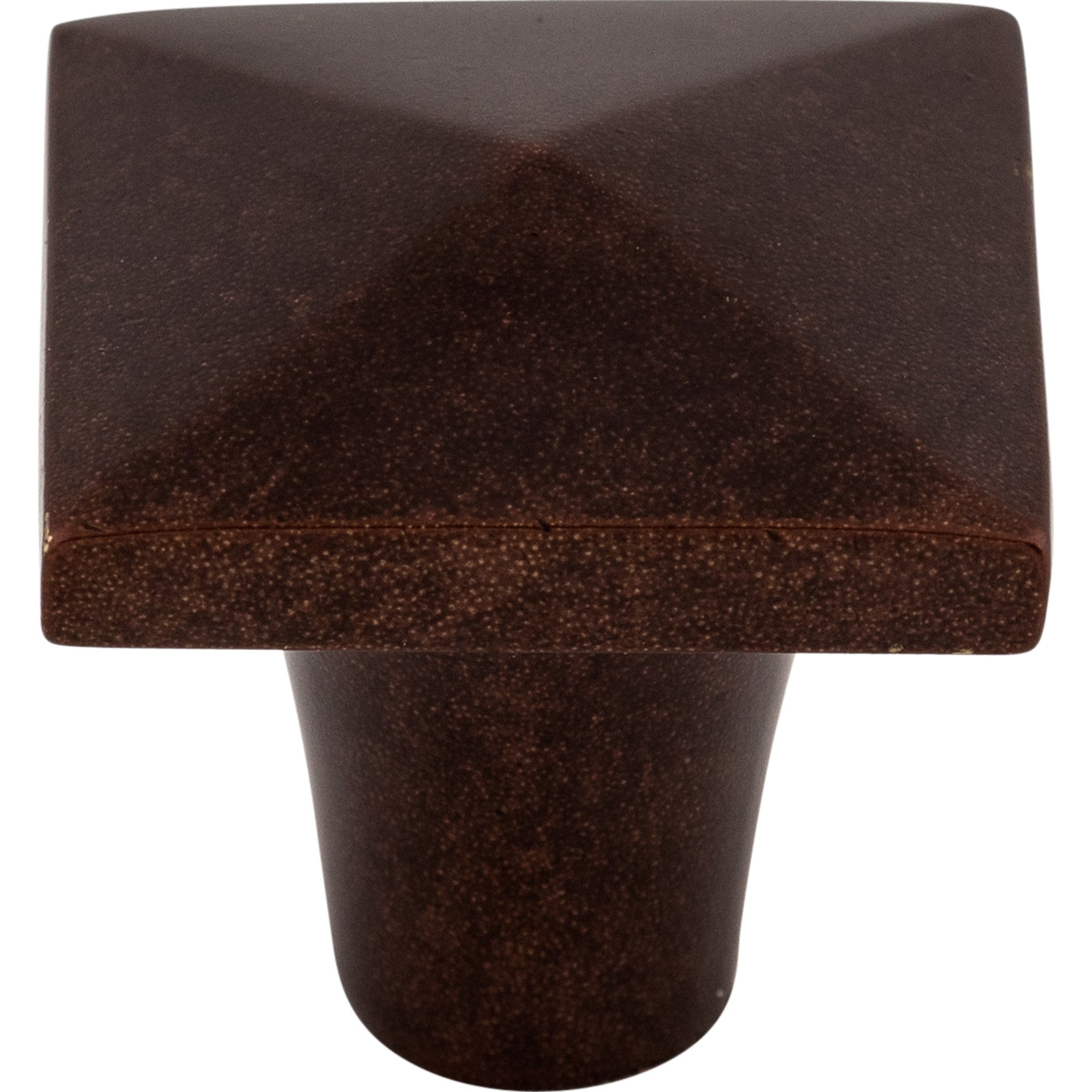Worldwide Flooring Design Center Aspen Square Knob 1 1/4 Inch Mahogany Bronze Aspen Square Knob 1 1/4 Inch Mahogany Bronze Top Knobs Decorative Hardware