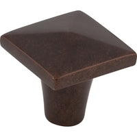 Worldwide Flooring Design Center Aspen Square Knob 1 1/4 Inch Mahogany Bronze Aspen Square Knob 1 1/4 Inch Mahogany Bronze Top Knobs Decorative Hardware