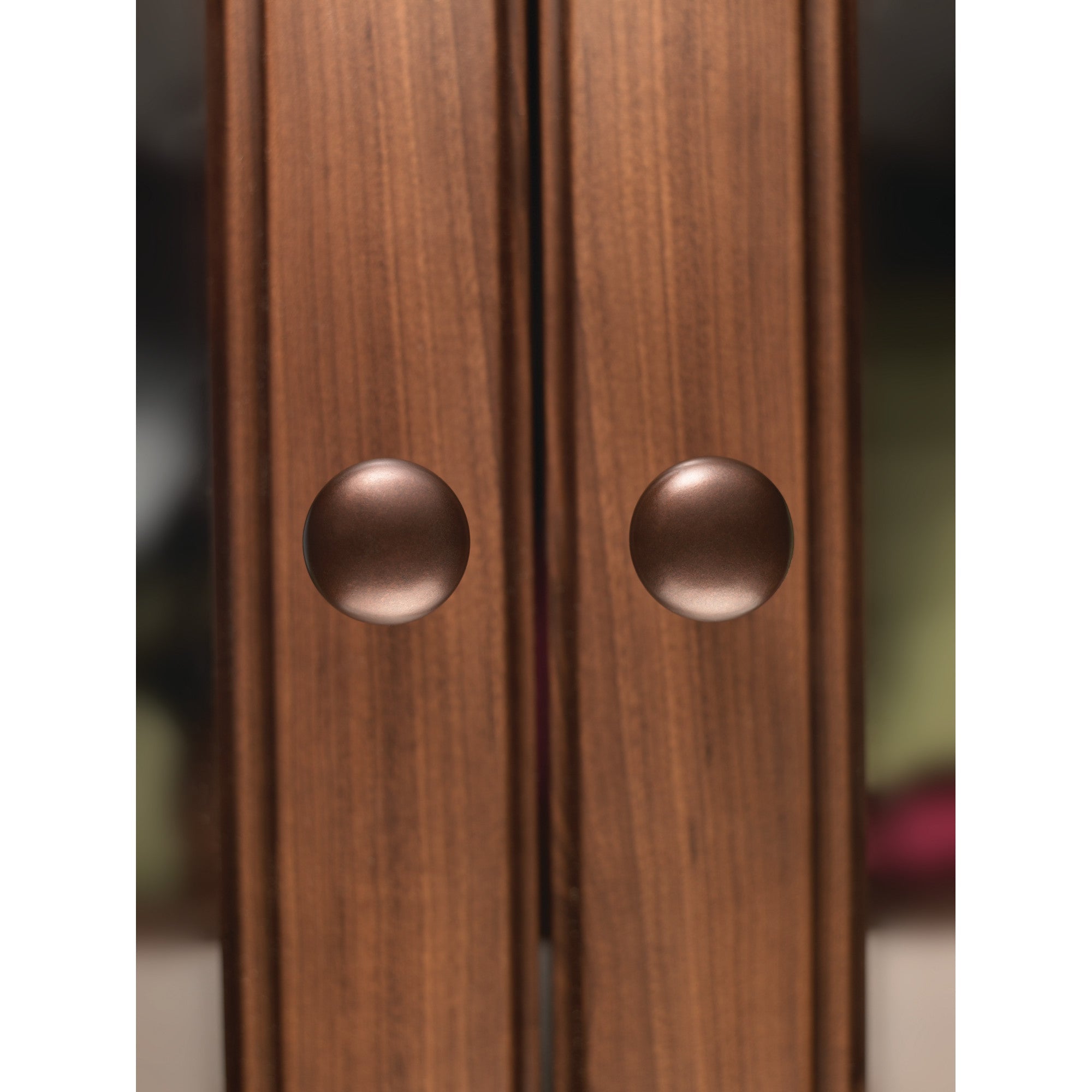 Worldwide Flooring Design Center Aspen Round Knob 1 3/8 Inch Mahogany Bronze Aspen Round Knob 1 3/8 Inch Mahogany Bronze Top Knobs Decorative Hardware