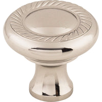 Worldwide Flooring Design Center Swirl Cut Knob 1 1/4 Inch Polished Nickel Swirl Cut Knob 1 1/4 Inch Polished Nickel Top Knobs Decorative Hardware