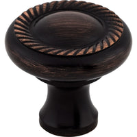 Worldwide Flooring Design Center Swirl Cut Knob 1 1/4 Inch Tuscan Bronze Swirl Cut Knob 1 1/4 Inch Tuscan Bronze Top Knobs Decorative Hardware
