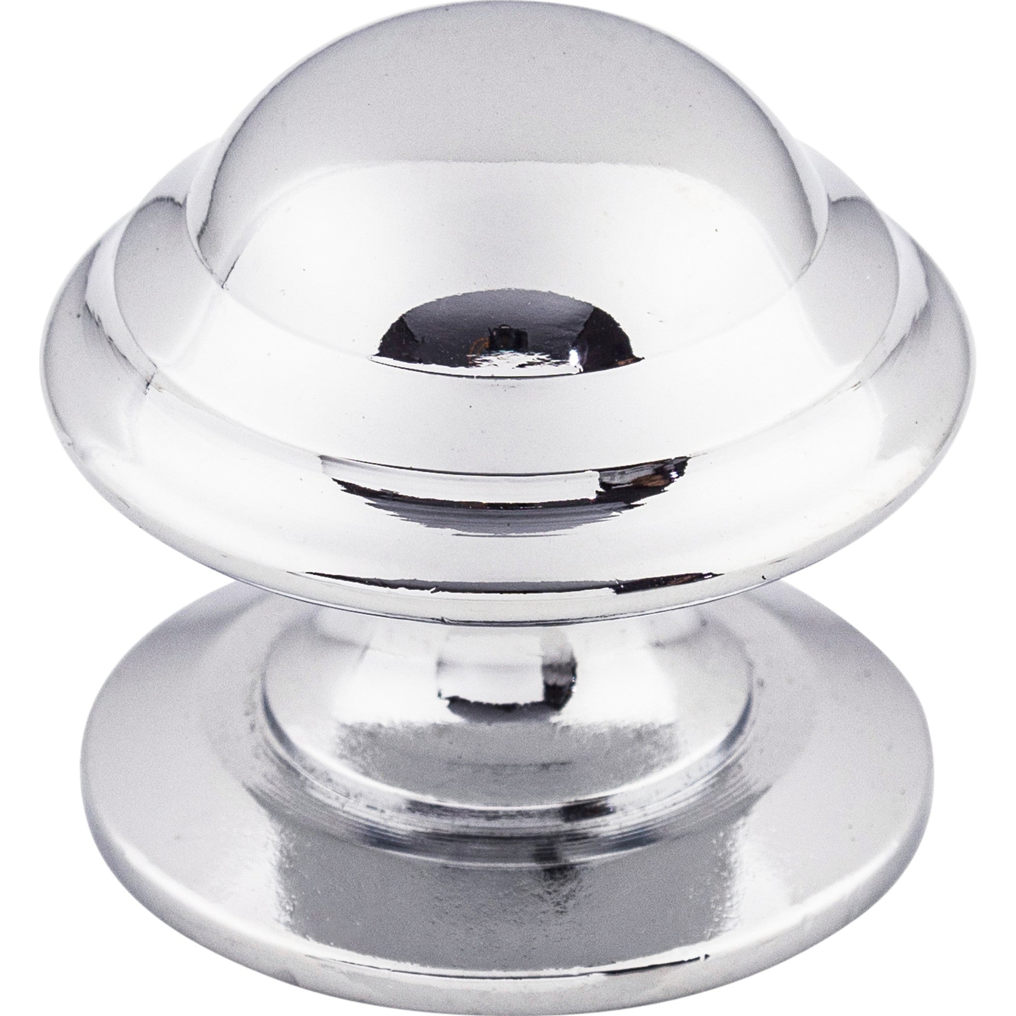 Worldwide Flooring Design Center Empress Knob 1 3/8 Inch Polished Chrome Empress Knob 1 3/8 Inch Polished Chrome Top Knobs Decorative Hardware