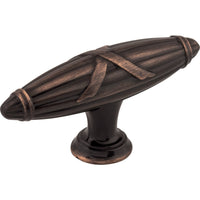 Worldwide Flooring Design Center Ribbon & Reed T-Pull 2 3/4 Inch Tuscan Bronze Ribbon & Reed T-Pull 2 3/4 Inch Tuscan Bronze Top Knobs Decorative Hardware