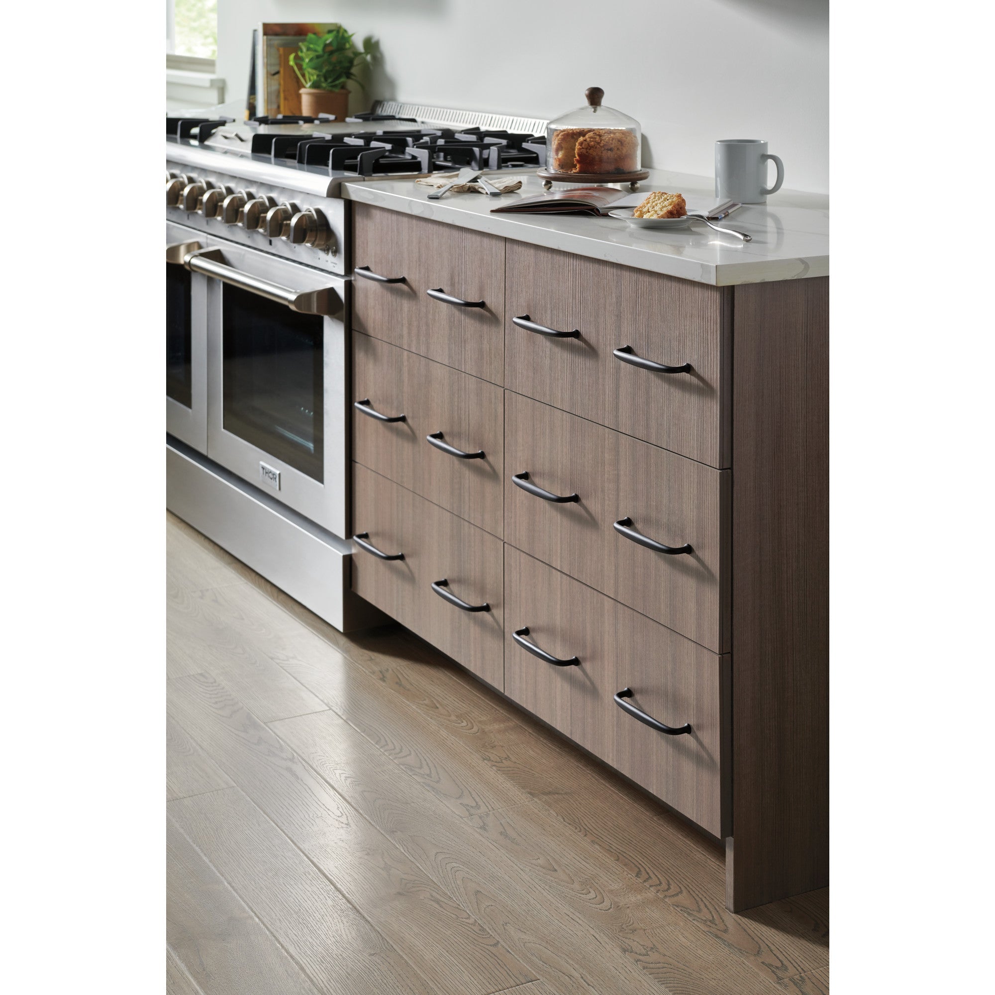 Worldwide Flooring Design Center Charlotte Pull 4 Inch (c-c) Flat Black Charlotte Pull 4 Inch (c-c) Flat Black Top Knobs Decorative Hardware