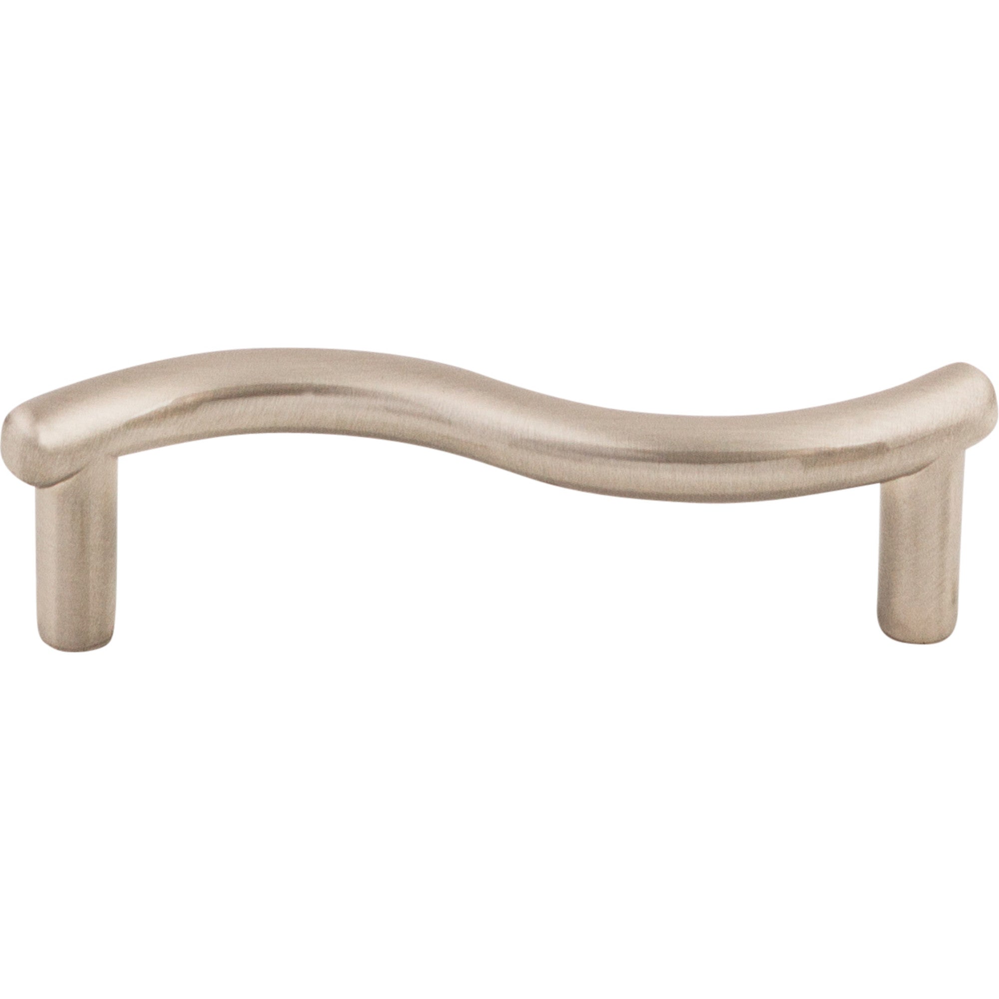 Worldwide Flooring Design Center Spiral Pull 3 Inch (c-c) Brushed Satin Nickel Spiral Pull 3 Inch (c-c) Brushed Satin Nickel Top Knobs Decorative Hardware