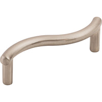 Worldwide Flooring Design Center Spiral Pull 3 Inch (c-c) Brushed Satin Nickel Spiral Pull 3 Inch (c-c) Brushed Satin Nickel Top Knobs Decorative Hardware