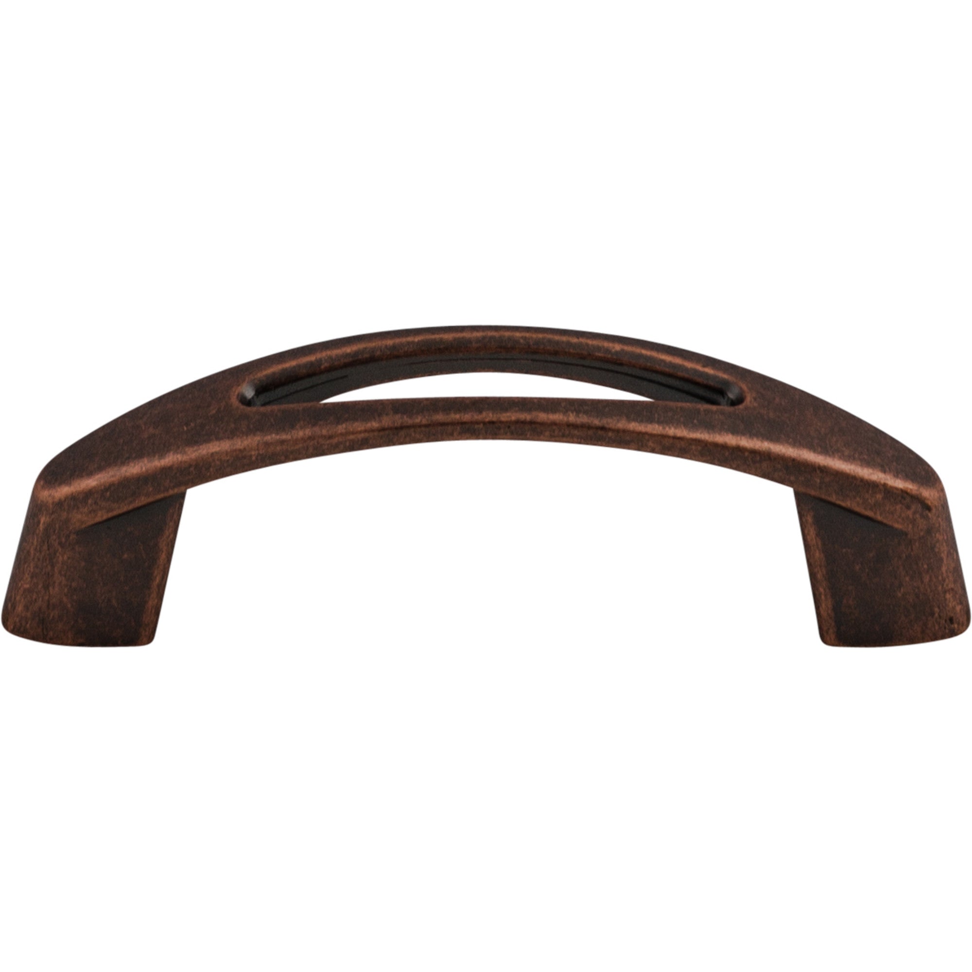Worldwide Flooring Design Center Verona Pull 3 Inch (c-c) Antique Copper Verona Pull 3 Inch (c-c) Antique Copper Top Knobs Decorative Hardware