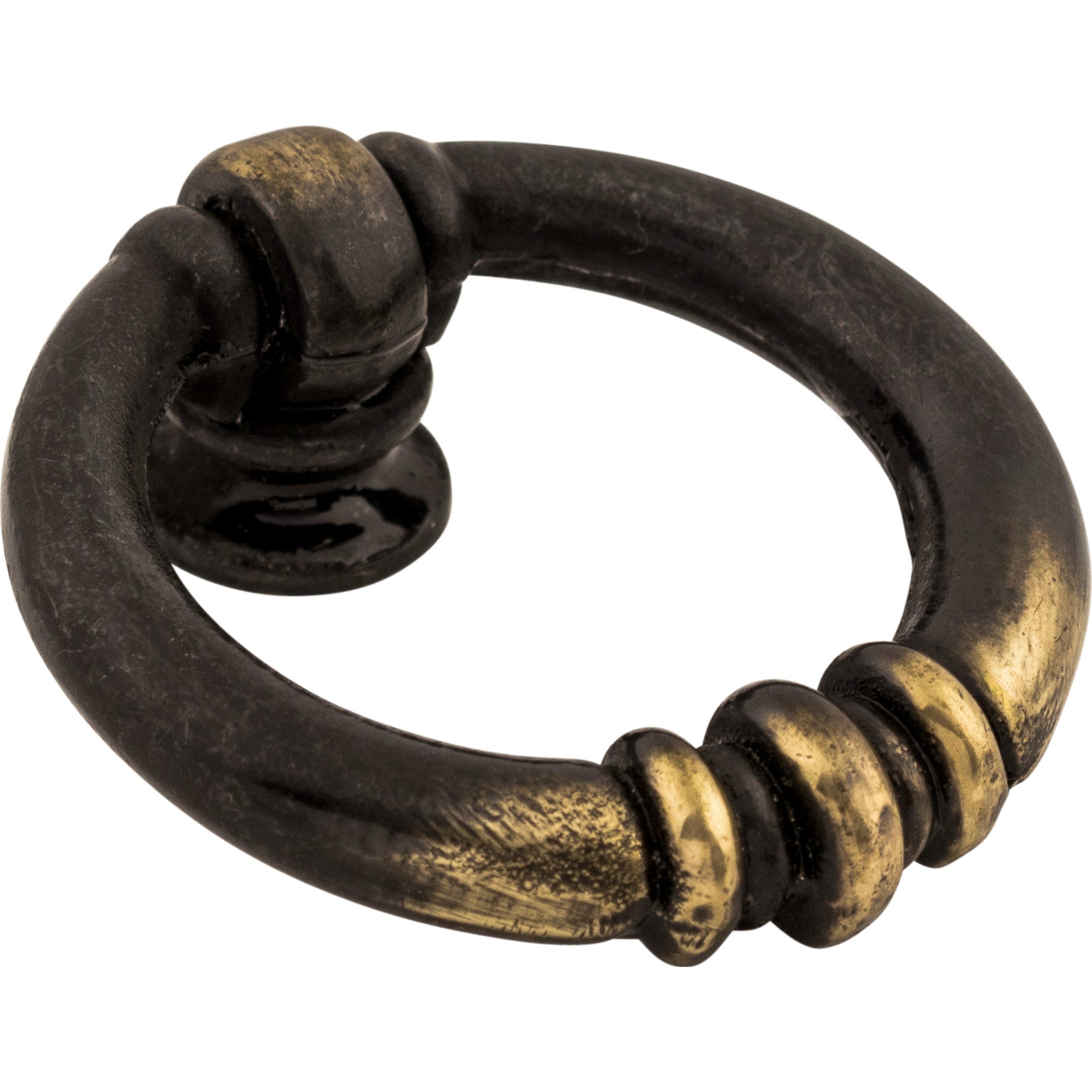 Worldwide Flooring Design Center Newton Ring 1 1/2 Inch Dark Antique Brass Newton Ring 1 1/2 Inch Dark Antique Brass Top Knobs Decorative Hardware