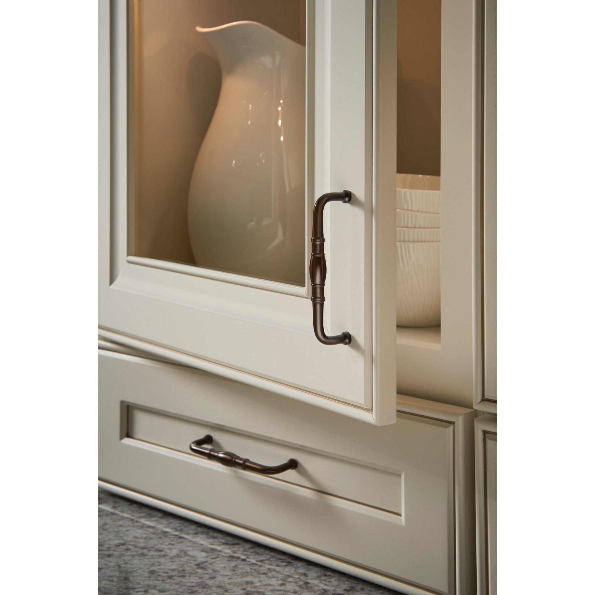 Worldwide Flooring Design Center Normandy D Pull 7 Inch (c-c) Tuscan Bronze Normandy D Pull 7 Inch (c-c) Tuscan Bronze Top Knobs Decorative Hardware