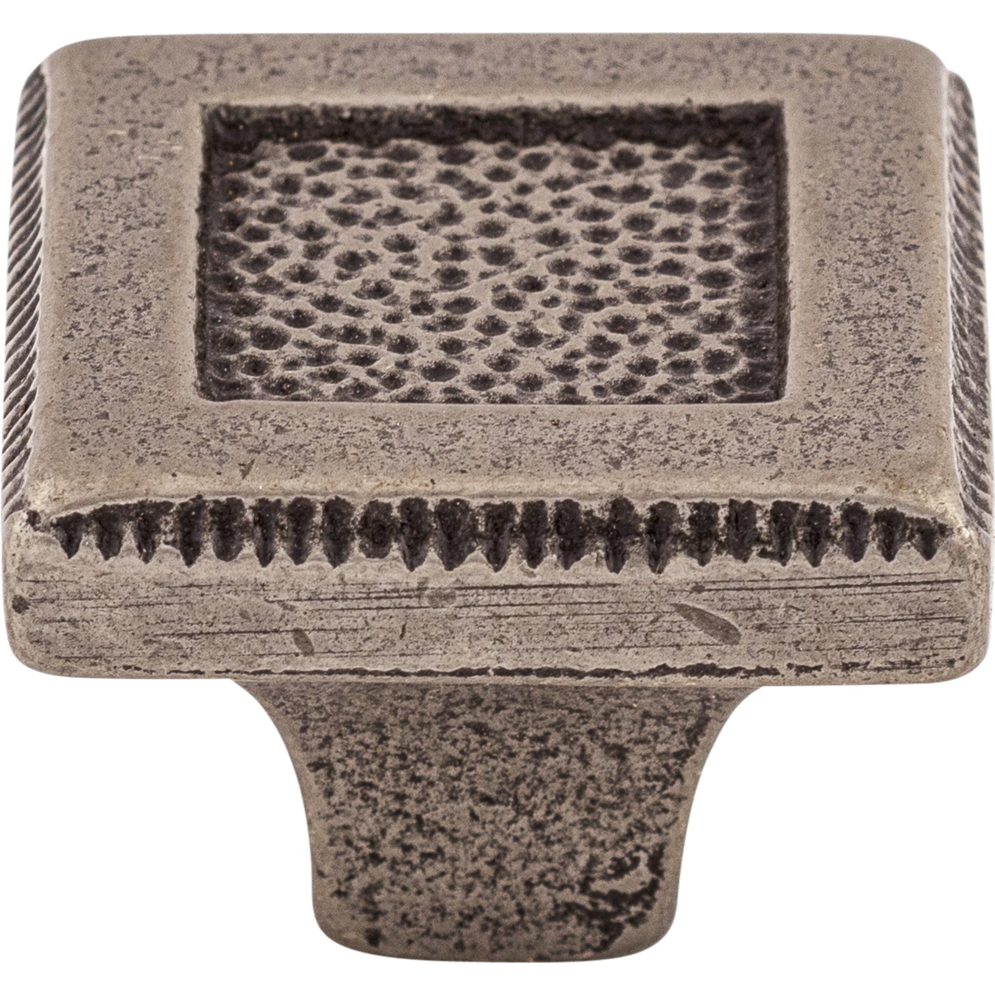 Worldwide Flooring Design Center Square Inset Knob 1 5/16 Inch Cast Iron Square Inset Knob 1 5/16 Inch Cast Iron Top Knobs Decorative Hardware