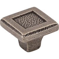 Worldwide Flooring Design Center Square Inset Knob 1 5/16 Inch Cast Iron Square Inset Knob 1 5/16 Inch Cast Iron Top Knobs Decorative Hardware