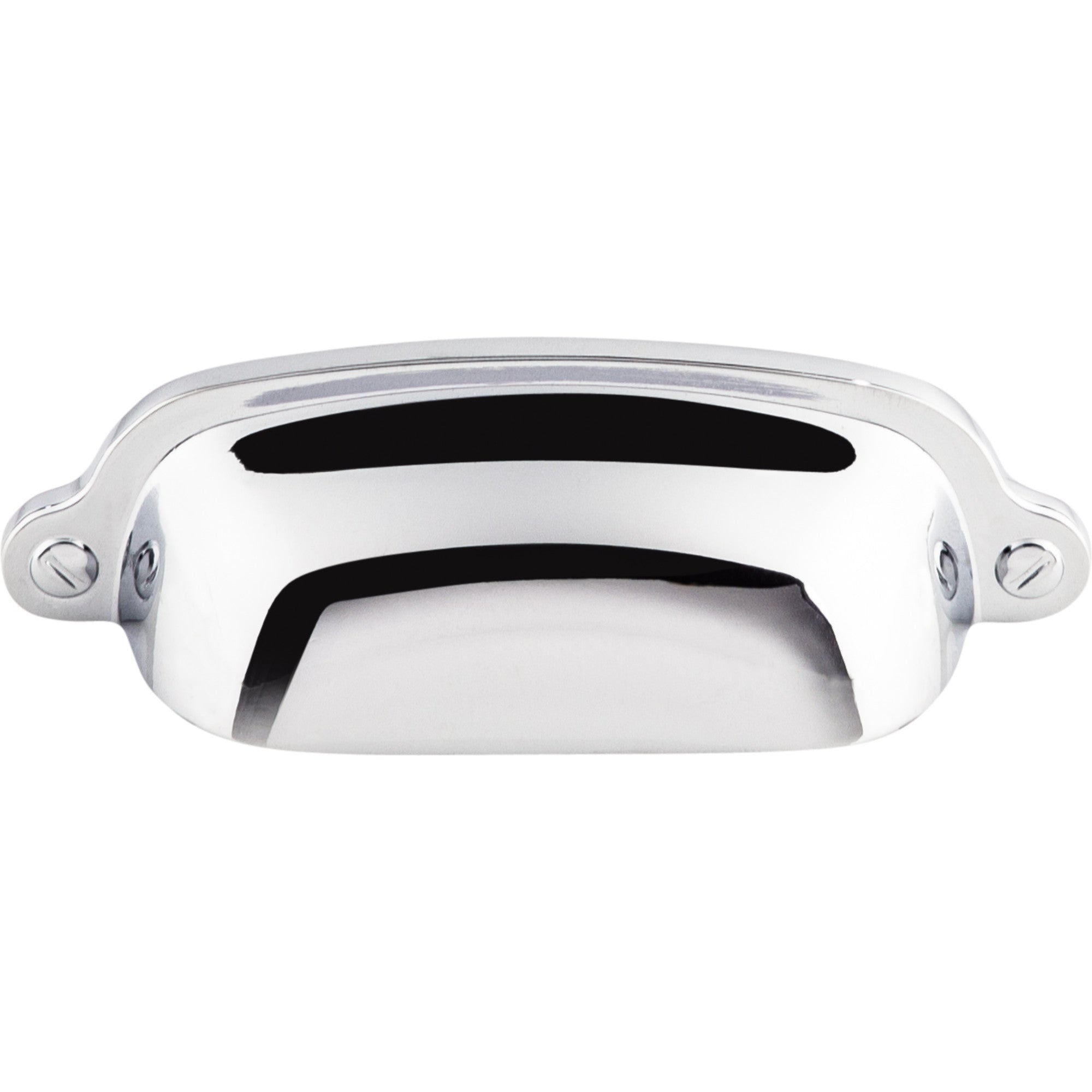 Worldwide Flooring Design Center Charlotte Cup Pull 2 9/16 Inch (c-c) Polished Chrome Charlotte Cup Pull 2 9/16 Inch (c-c) Polished Chrome Top Knobs Decorative Hardware