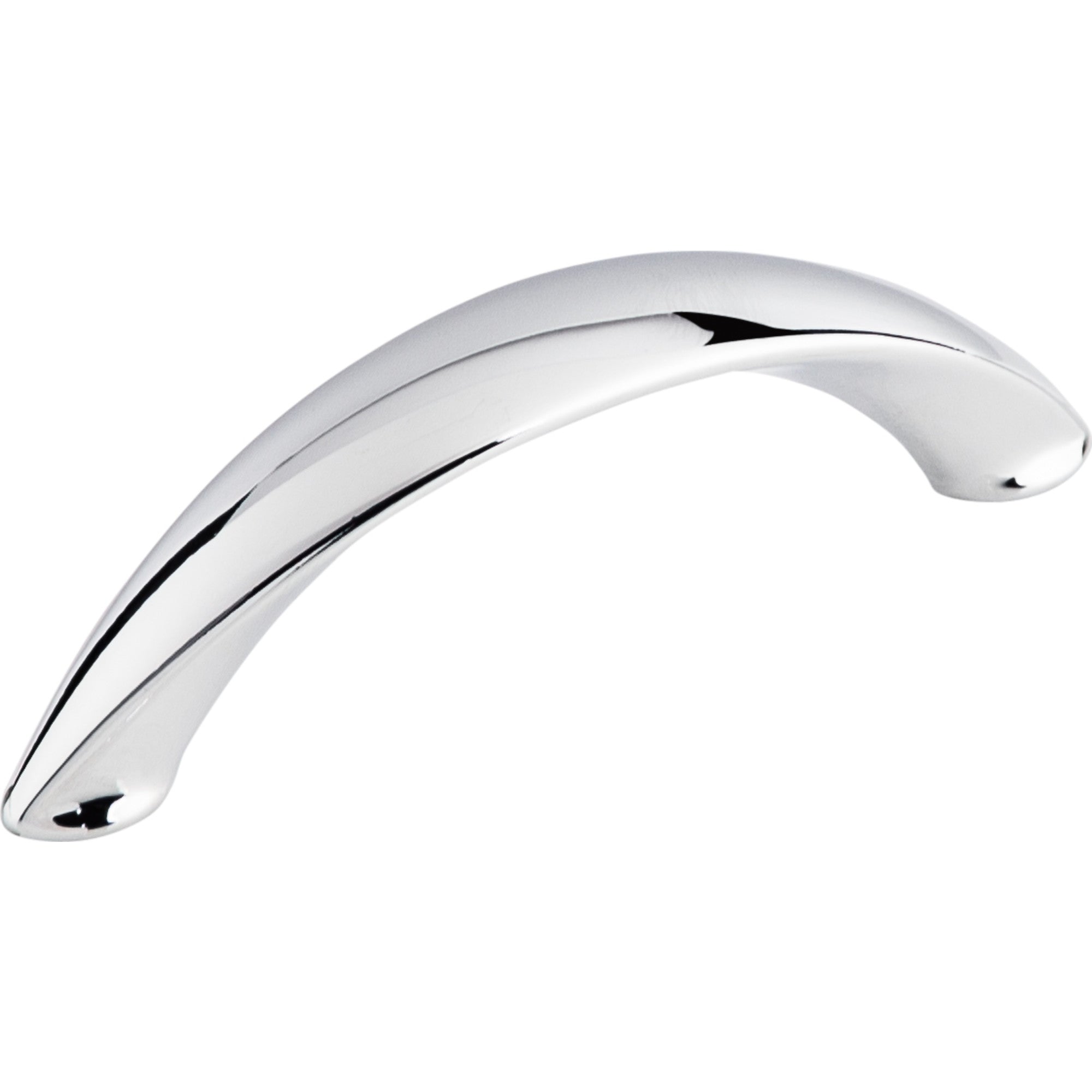 Worldwide Flooring Design Center Arc Pull 3 Inch (c-c) Polished Chrome Arc Pull 3 Inch (c-c) Polished Chrome Top Knobs Decorative Hardware