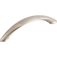 Worldwide Flooring Design Center Arc Pull 4 Inch (c-c) Brushed Satin Nickel Arc Pull 4 Inch (c-c) Brushed Satin Nickel Top Knobs Decorative Hardware
