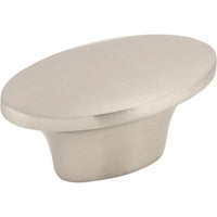 Worldwide Flooring Design Center Dakota Oval Knob 1 1/2 Inch Brushed Satin Nickel Dakota Oval Knob 1 1/2 Inch Brushed Satin Nickel Top Knobs Decorative Hardware