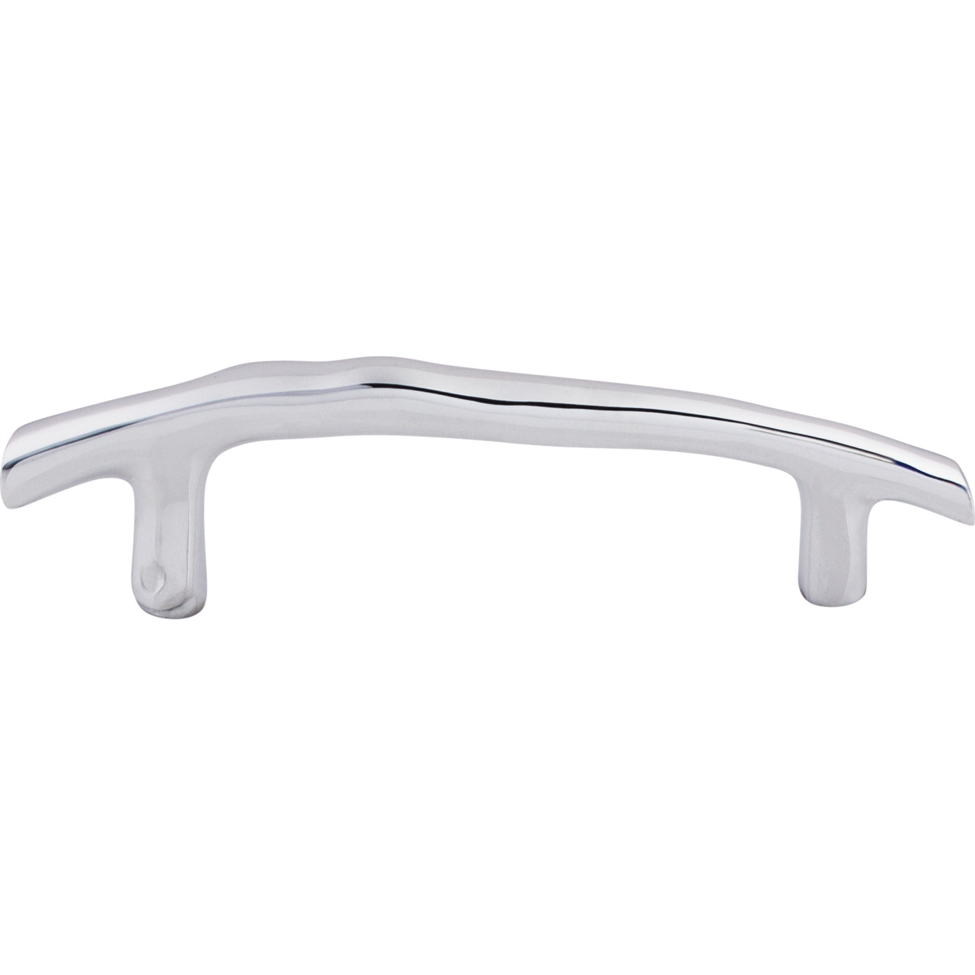 Worldwide Flooring Design Center Aspen II Twig Pull 3 1/2 Inch (c-c) Polished Chrome Aspen II Twig Pull 3 1/2 Inch (c-c) Polished Chrome Top Knobs Decorative Hardware