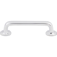 Worldwide Flooring Design Center Aspen II Rounded Pull 4 Inch (c-c) Polished Chrome Aspen II Rounded Pull 4 Inch (c-c) Polished Chrome Top Knobs Decorative Hardware