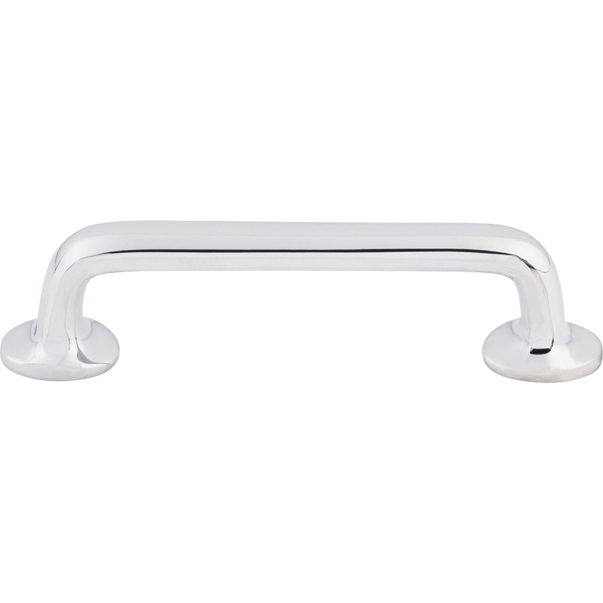 Worldwide Flooring Design Center Aspen II Rounded Pull 4 Inch (c-c) Polished Chrome Aspen II Rounded Pull 4 Inch (c-c) Polished Chrome Top Knobs Decorative Hardware