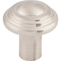 Worldwide Flooring Design Center Aspen II Button Knob 1 1/4 Inch Brushed Satin Nickel Aspen II Button Knob 1 1/4 Inch Brushed Satin Nickel Top Knobs Decorative Hardware