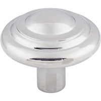 Worldwide Flooring Design Center Aspen II Button Knob 1 3/4 Inch Polished Chrome Aspen II Button Knob 1 3/4 Inch Polished Chrome Top Knobs Decorative Hardware