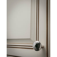 Worldwide Flooring Design Center Aspen II Peak Knob 1 1/4 Inch Polished Chrome Aspen II Peak Knob 1 1/4 Inch Polished Chrome Top Knobs Decorative Hardware