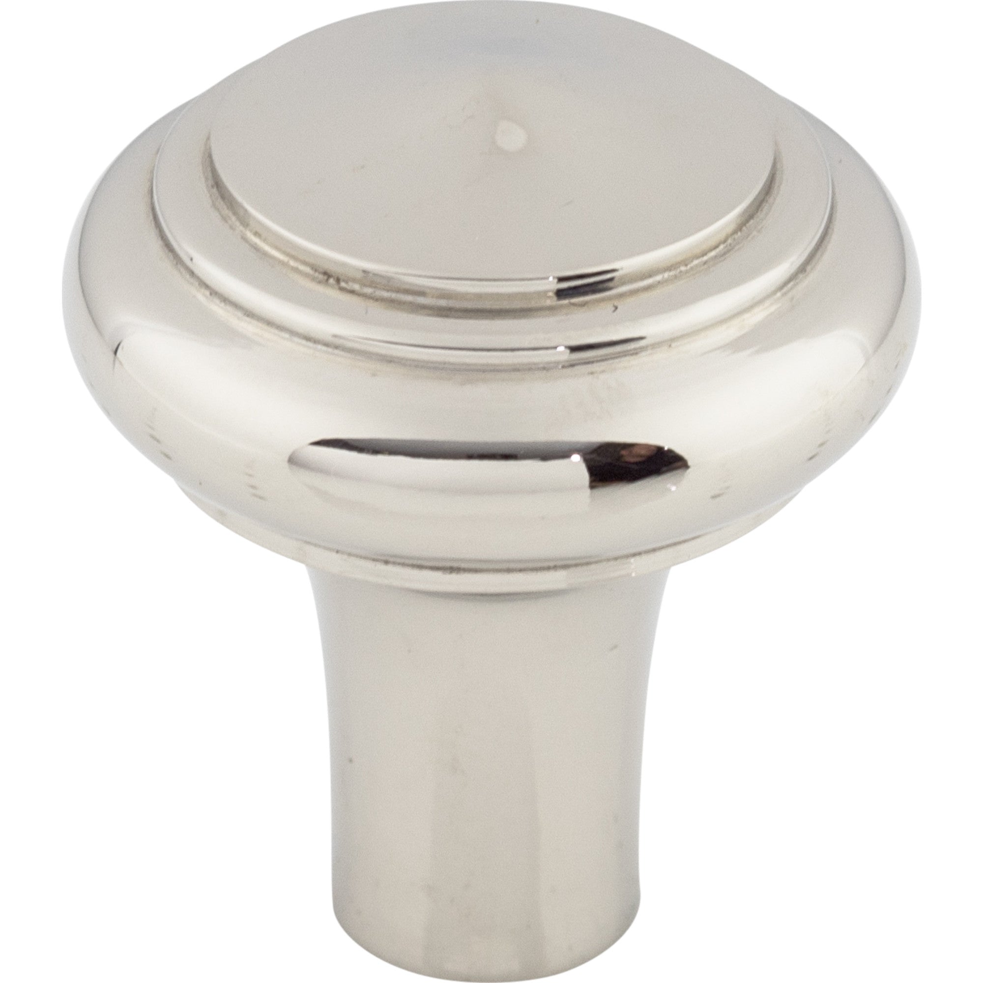 Worldwide Flooring Design Center Aspen II Peak Knob 1 1/4 Inch Polished Nickel Aspen II Peak Knob 1 1/4 Inch Polished Nickel Top Knobs Decorative Hardware