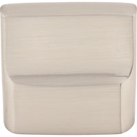 Worldwide Flooring Design Center Aspen II Flat Sided Knob 7/8 Inch (c-c) Brushed Satin Nickel Aspen II Flat Sided Knob 7/8 Inch (c-c) Brushed Satin Nickel Top Knobs Decorative Hardware