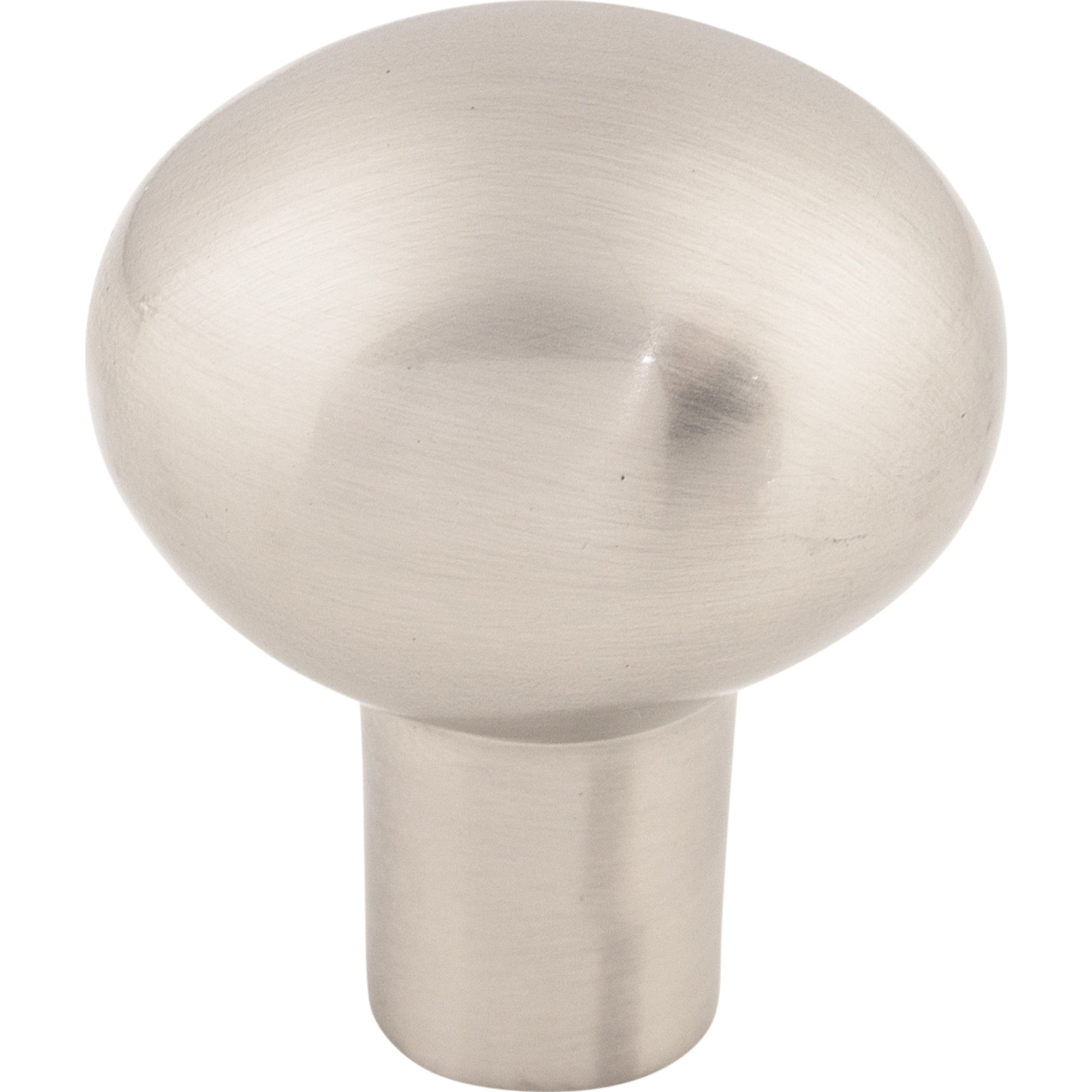Worldwide Flooring Design Center Aspen II Small Egg Knob 1 3/16 Inch Brushed Satin Nickel Aspen II Small Egg Knob 1 3/16 Inch Brushed Satin Nickel Top Knobs Decorative Hardware